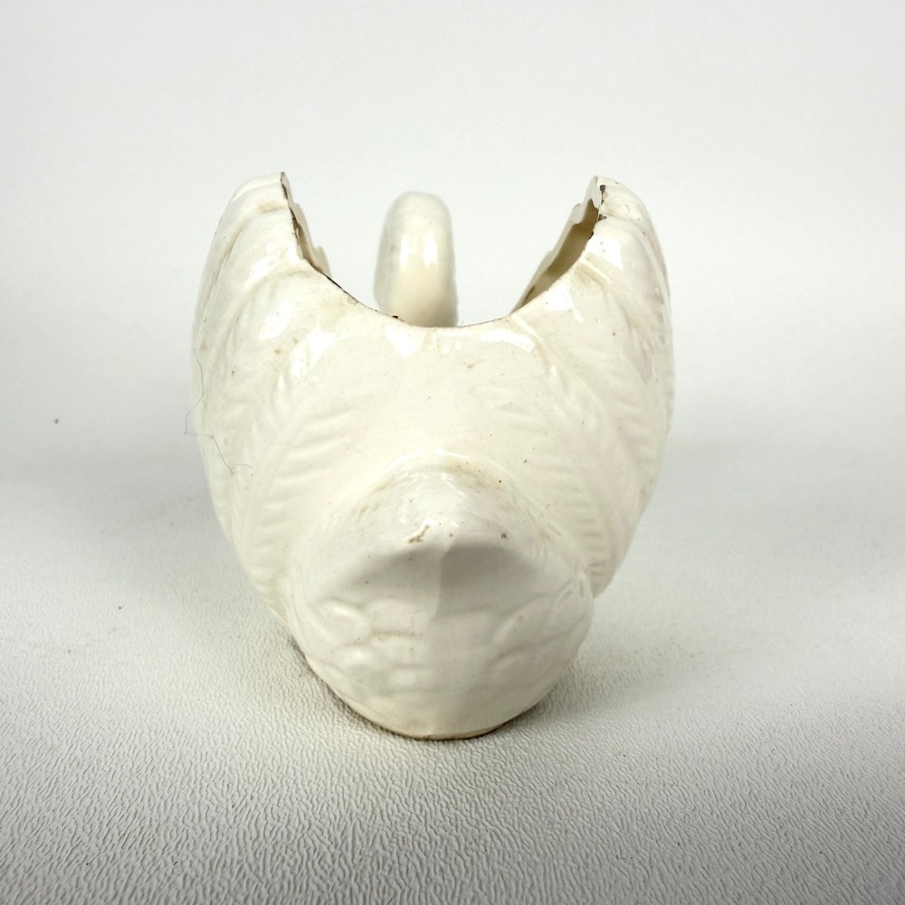 Vintage Swan Planter Ceramic Figurine Japan White Cottagecore Decor - Picture 3 of 8